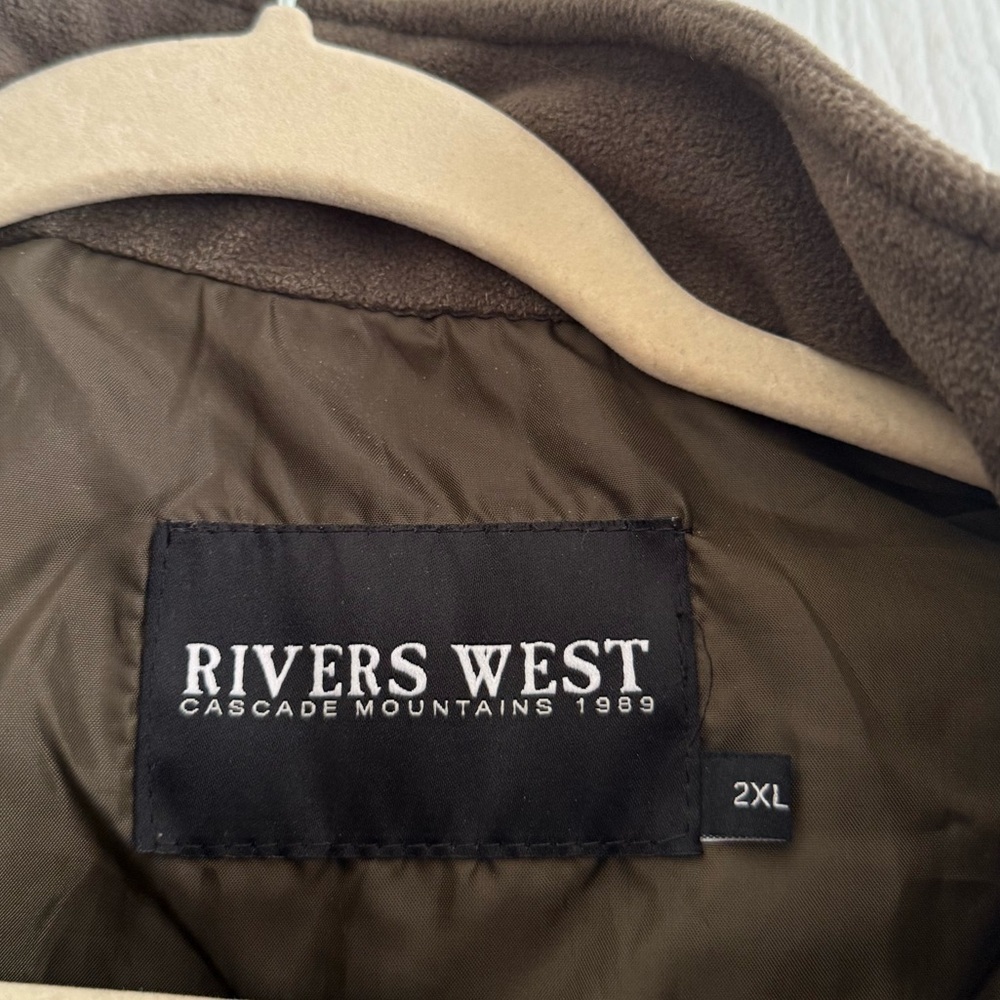 Rivers West Conceal & Carry Tan Mocha Rustic Brown Vest Rustic Cabincore XXL - Picture 5 of 11